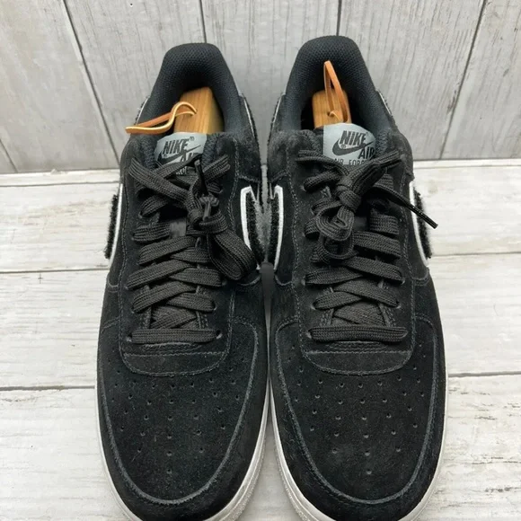 Nike Sample Air Force 1 '07 LV8 Men ChenilleBlack Cool Grey 823511 014 Size 9